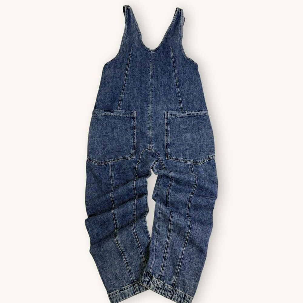 We The Free Hi Roller Denim Jumpsuit Overalls XS